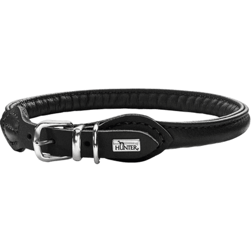 Hundhalsband Round & Soft Svart S 40 - Halsmått 33-37cm