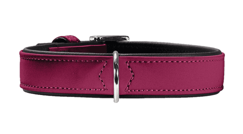 Hundhalsband Softie Artificial Leather Hallon/Svart S 45cm