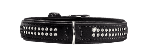 Hundhalsband Softie Deluxe Artificial Leather Svart XS 35cm