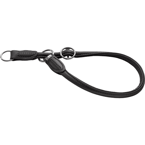 Hundhalsband Ställbart Round & Soft Halvstryp Svart L-XL 60cm