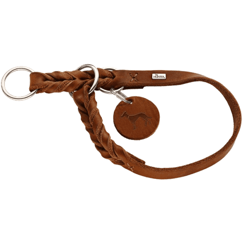 Hundhalsband Ställbart Solid Education Cognac M-L - Halsmått 45-50cm