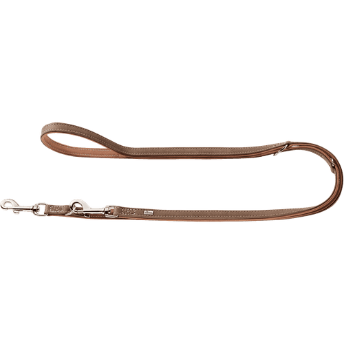 Hundkoppel Ställbart Porto Tobacco/Cognac 200cm/20mm