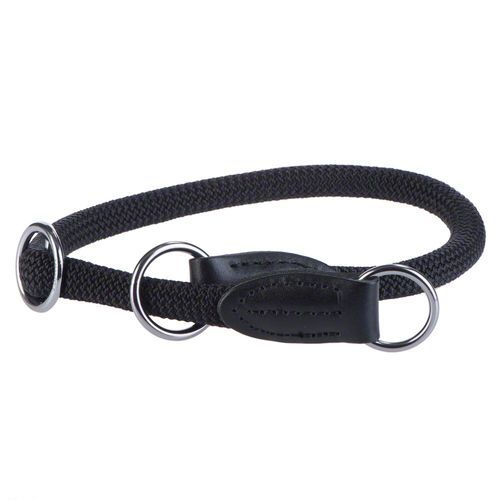 HUNTER Freestyle halsband halvstryp, svart - Storlek 55: justerbart till max. 55 cm, Ø 10 mm