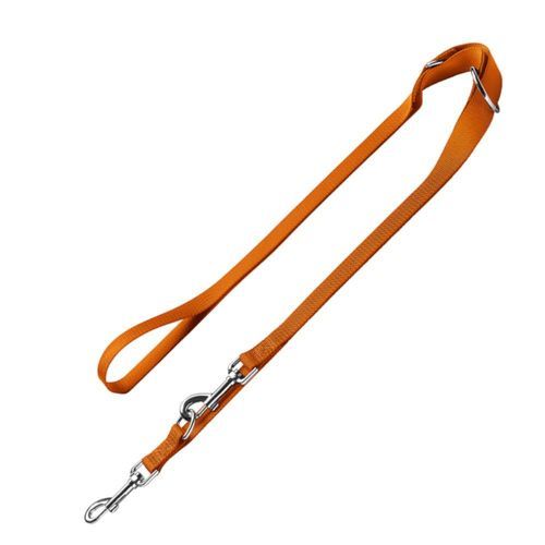 HUNTER London justerbart koppel, orange - 200 cm långt, 15 mm brett