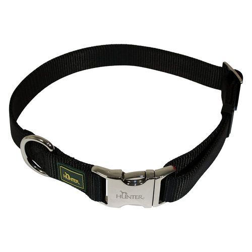 HUNTER Vario Basic Alu-Strong halsband, svart - Storlek XL: 45 - 65 cm halsomfång