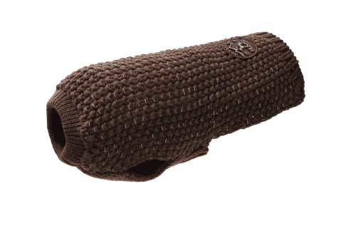 Pullover Finja - Reflekterande Hundtröja Brun 45 cm