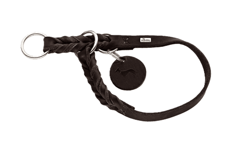 T-Collar Solid Education Cowleather Darkbrown 35-40/S-M - Hund - Halsband - Hunter - ZOO.se
