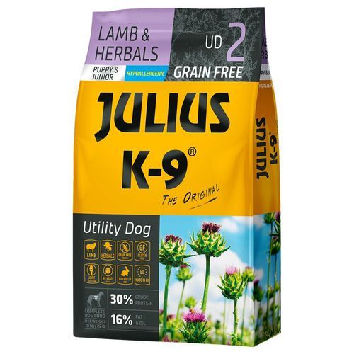 JULIUS K-9 Valp & Junior med lamm & örter - 10 kg