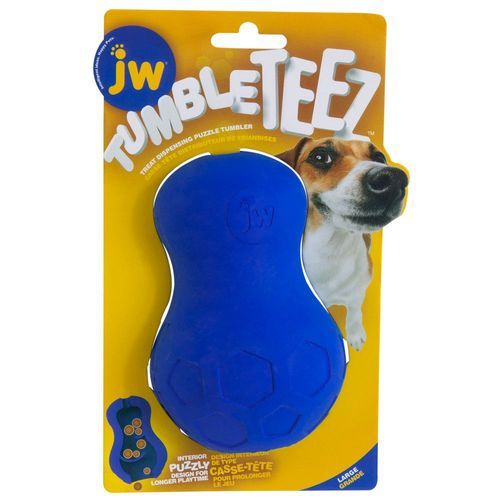 JW Tumble Teez Treat Toy - Stl. L, blå