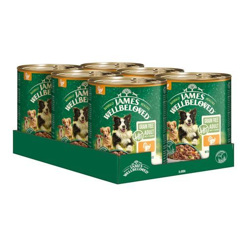 James Wellbeloved Grain Free Adult Dog Hypoallergenic med kalkon - 6 x 800 g
