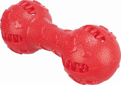 Jolly Paw Dumbbell Hundleksak - Multi/Mönstrad 16 cm