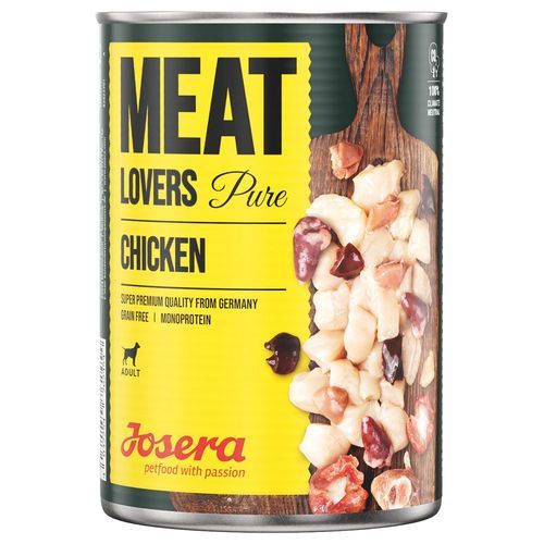 Ekonomipack: Josera Meatlovers Pure 12 x 800 g - Kyckling