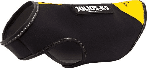 Julius-K9 IDC® Neoprene Hundjacka - Svart/Gul (L)