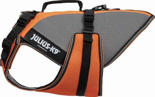 Julius-K9 4-in-1 Multifunktionell Hundväst - Orange (M)