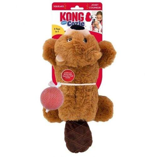 KONG Cozie Pocketz Mjukisdjur Bäver med Godisficka