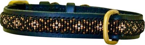 Kampuni Handgjort Hundhalsband Skinny Faraja - Grå (L)