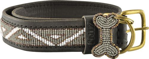 Kampuni Handgjort Hundhalsband Kabaka - Mist (L)