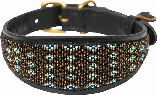 Kampuni Handgjort Hundhalsband Lucher Faraja - Turkos (Mini)