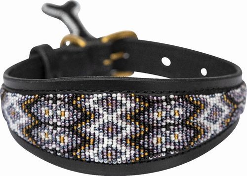 Kampuni Handgjort Hundhalsband Lucher Ombima - Svart (S)