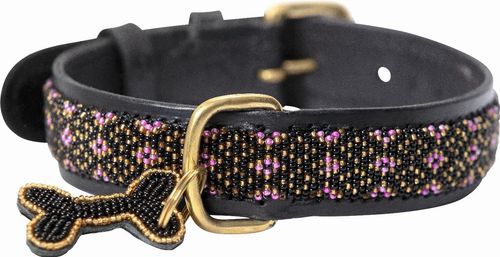 Kampuni Handgjort Hundhalsband Micro Faraja - Rosa (XL)