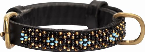 Kampuni Handgjort Hundhalsband Micro Faraja - Turkos (Micro Long)