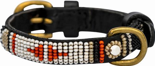 Kampuni Handgjort Hundhalsband Micro Swahili Antique (Mini)