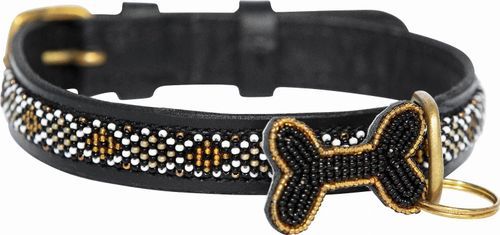 Kampuni Handgjort Hundhalsband Skinny Gold (M)