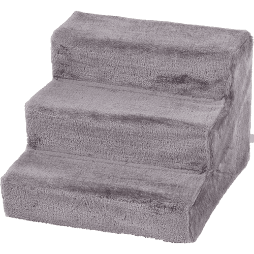 Easy Steps Dog & Cat Stairs Plysch Gray 60 x 45 x 40 cm - Hund - Hundbäddar & Dynor - Hundtrappor & Bilramper - Karlie - ZOO.se