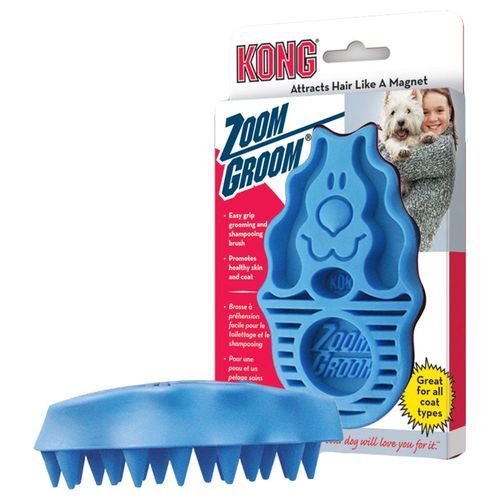 KONG Dog massageborste Zoom Groom - L 12 x B 7,5 x H 4 cm