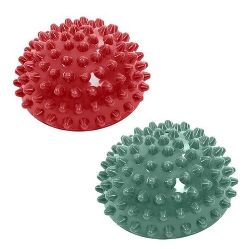 Balanskudde Kruuse Physio Tactile Podo Balance 4 st Grön/Röd 13 cm