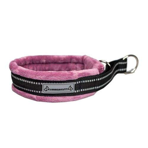 Kusse & Kutta Hundhalsband i Bred Modell Fluffigt Rosa (9)