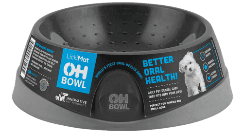 Licki Mat Matskål Oral Hygiene Bowl Svart S, Ø16x5cm