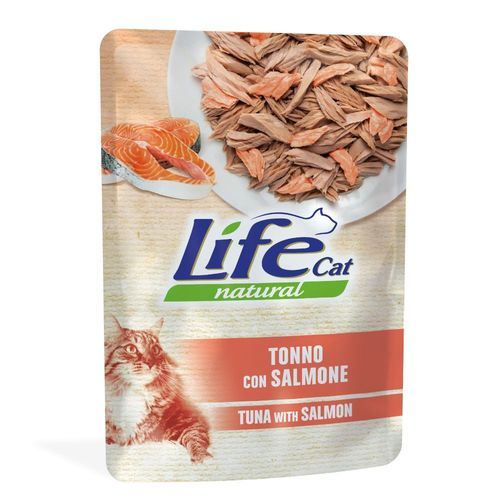 Ekonomipack Life Cat Natural Adult 24 x 70 g - Tonfisk med lax