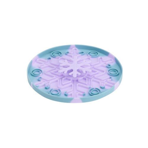 Little&Bigger Snowflake 3D Sniffy Tray Slickmatta Lila/Blå 16 cm