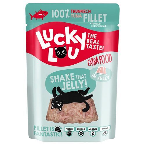 Lucky Lou Extra Food 12 x 70 g - Tonfiskfilé in Jelly