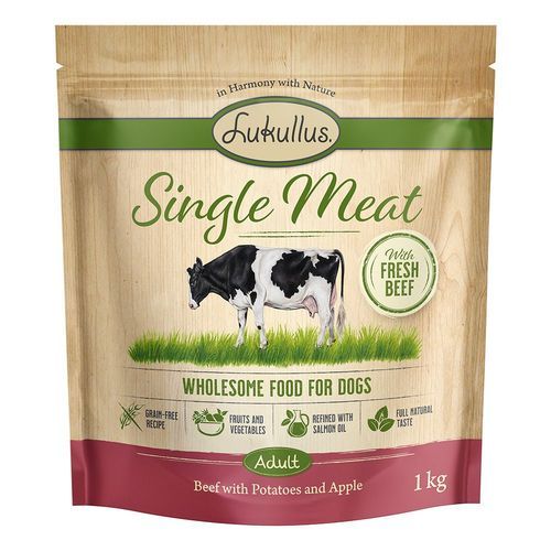 Lukullus Single Meat med nötkött (Grain Free) -1 kg