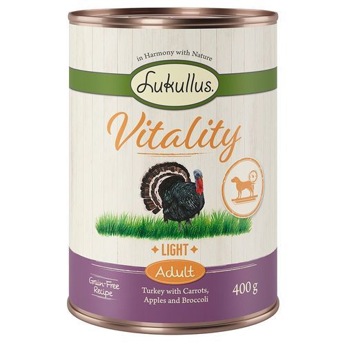 Lukullus Vitality Light: Kalkon (spannmålsfritt) - 6 x 800 g