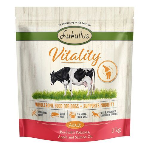 Lukullus Vitality Mobility med nötkött (Grain Free) - 1 kg