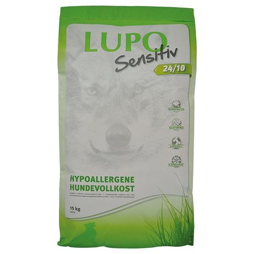 Ekonomipack: 2 x 15 kg Lupo Sensitive hundfoder - 24/10