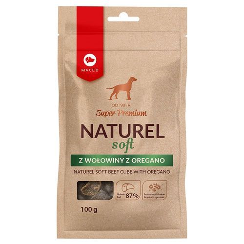Maced Super Premium Naturel Soft Cubes med nötkött & oregano - 100 g