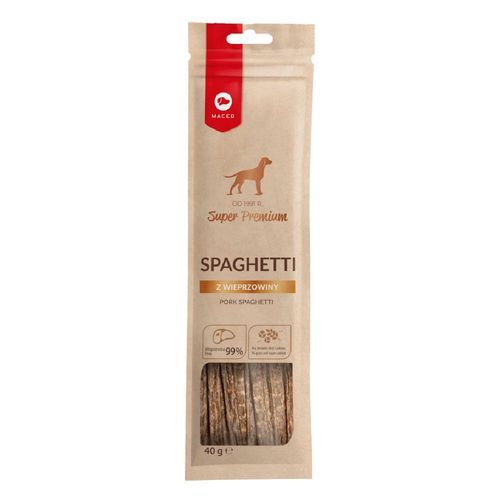 Maced Super Premium spaghetti av fläskkött - 40 g