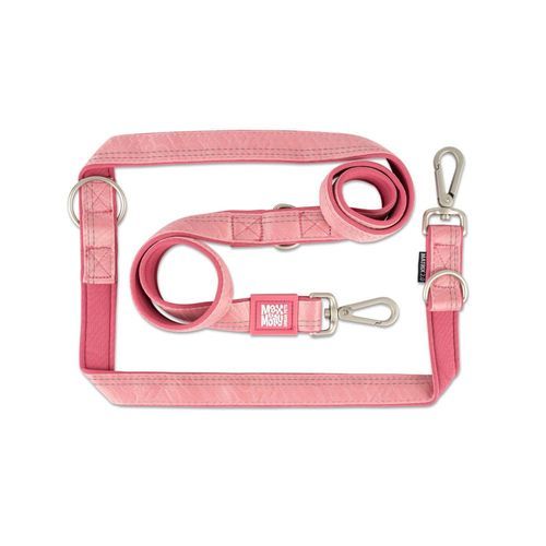 Max & Molly multifunktionskoppel - Matrix 2.0, rosa - Storlek M: 200 cm långt, 25 mm brett