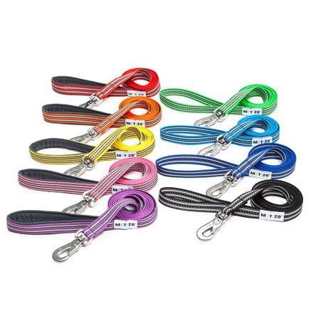 Koppel m Gummi, Reflex & Fodrat Handtag, Pistolhake - Svart / 20 mm x 300 cm