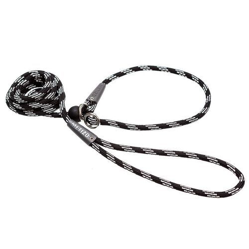 Retrieverkoppel Runt - Svart 2m