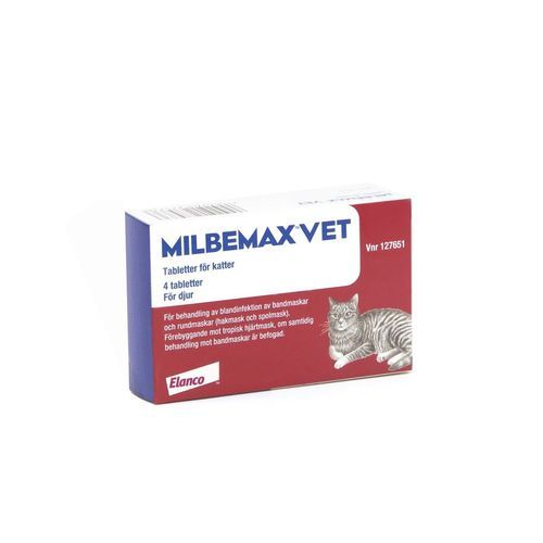 Milbemax vet. för katter filmdragerad tablett 4 st