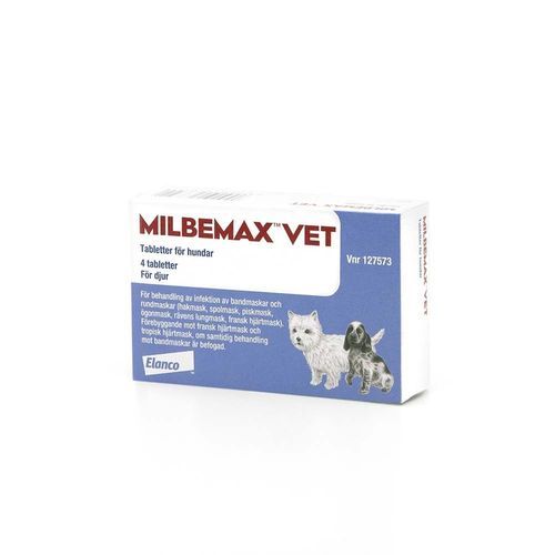 Milbemax vet. för små hundar och valpar 2 styck Tablett