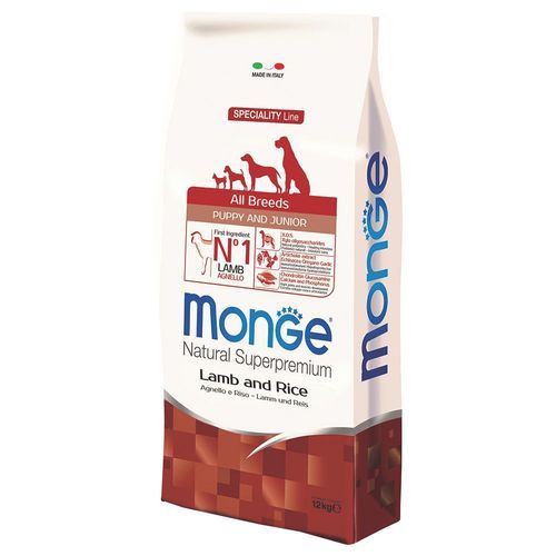 Monge Natural Superpremium Alla raser Valp Lamm & Ris - 12 kg