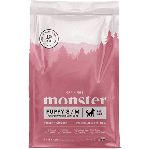 Dog Grain Free Puppy S/M Lamb/Duck 2 kg - Hund - Hundmat & hundfoder - Torrfoder för hund - Monster Pet Food - ZOO.se