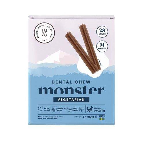 Monster Dog Dental Chew Vegetarian Medium (28-pack)
