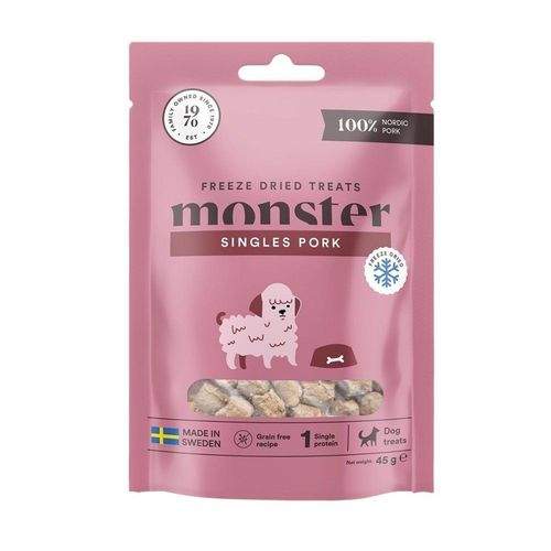 Monster Dog Treats Freeze Dried Pork (45 g)